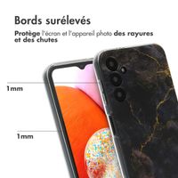 imoshion Coque Design Samsung Galaxy A14 (5G/4G) - Black Marble