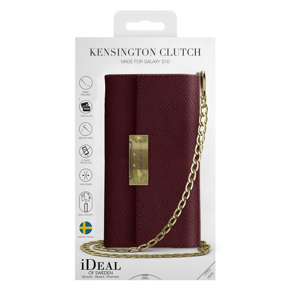 iDeal of Sweden Kensington Clutch Samsung Galaxy S10 - Rouge