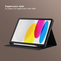 Selencia Coque tablette Riva Apple iPad 11 (2025) 11 pouces A16 / iPad 10 (2022) 10.9 pouces - Mocha Brown