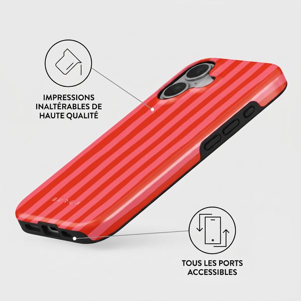 Burga Coque Tough MagSafe Apple iPhone 16 - Pomegranate