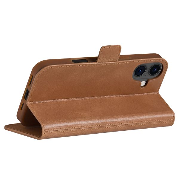 dbramante1928 Étui de télephone portefeuille Apple iPhone 16 Plus - Tan