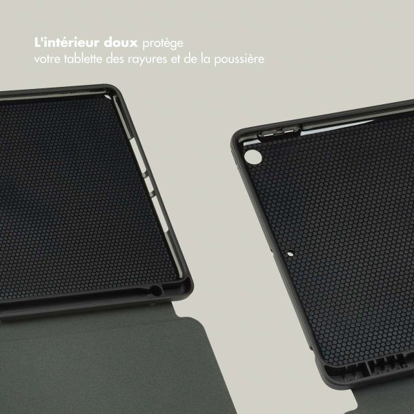 Selencia Coque tablette Vivid Apple iPad 9 (2021) 10.2 pouces / iPad 8 (2020) 10.2 pouces / iPad 7 (2019) 10.2 pouces - Desert Waves Beige