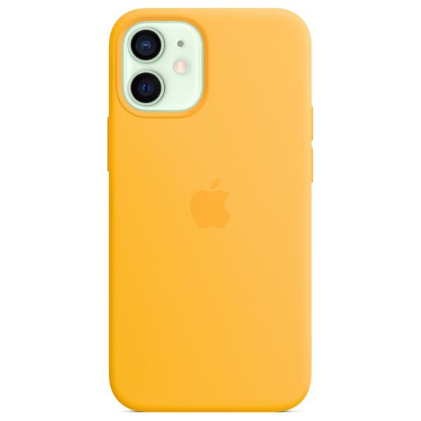 Apple Coque en silicone MagSafe iPhone 12 Mini - Sunflower