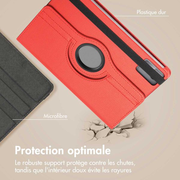 imoshion Coque tablette rotatif à 360° Lenovo Tab M11 - Rouge