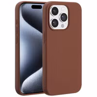 Accezz Coque Liquid Silicone avec MagSafe Apple iPhone 15 Pro - New Tea Brown