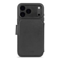 Decoded Portefeuille détachable 2 en 1 en cuir MagSafe Apple iPhone 17 Pro Max - Noir