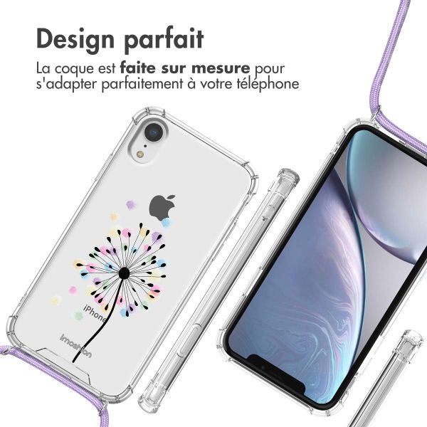 imoshion Coque Design avec cordon Apple iPhone Xr - Sandstone Dandelion
