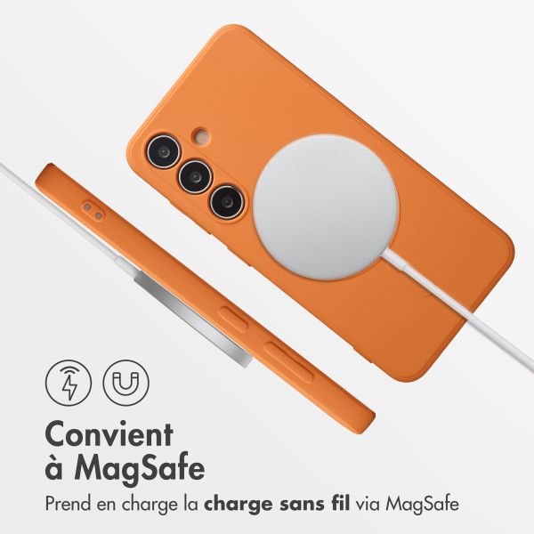 imoshion Coque Couleur avec MagSafe Samsung Galaxy S25 - Neon Orange
