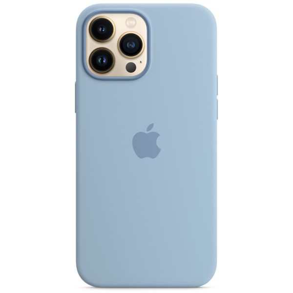 Apple Coque en silicone MagSafe Apple iPhone 13 Pro Max - Blue Fog