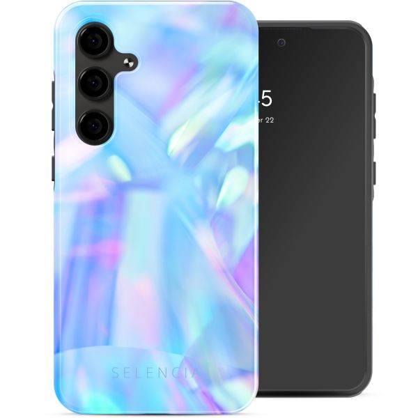 Selencia Coque arrière Vivid Samsung Galaxy S24 FE - Holographic Blue Dream