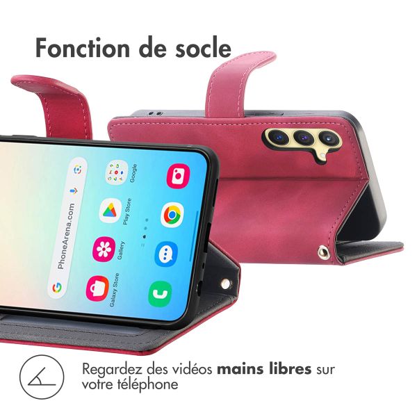 imoshion Etui de téléphone portefeuille avec cordon Samsung Galaxy S24 - Rouge