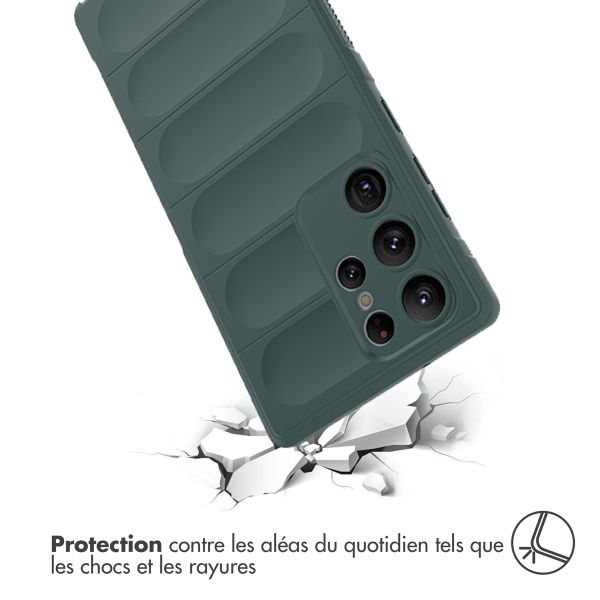 imoshion Coque arrière EasyGrip Samsung Galaxy S23 Ultra - Vert foncé