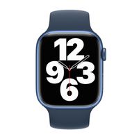 Apple Bracelet Boucle unique en Silicone Apple Watch Series 1 - 11 / SE / Ultra (44/45/46/49 mm) - Taille 9 - Abyss Blue