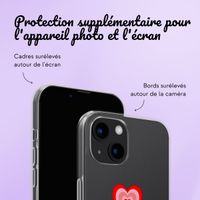 Coque personnalisée avec un cœur iPhone 13 - Transparent