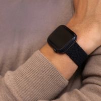 imoshion Bracelet tissé en nylon Apple Watch Series 1 á 11 / SE / Ultra (44/45/46/49 mm) - Gris foncé