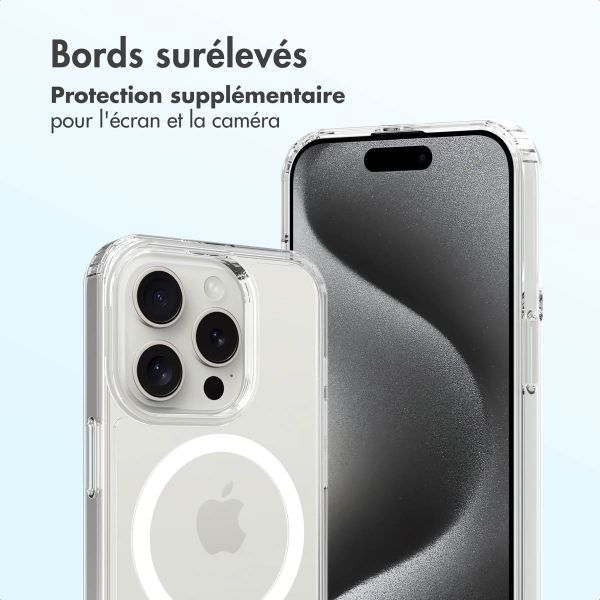 Accezz Coque arrière Xtreme Impact avec MagSafe Apple iPhone 15 Pro - Transparent