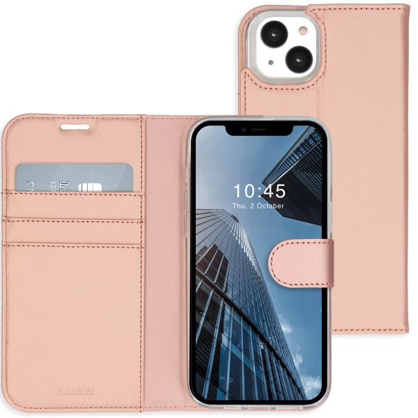 Accezz Étui de téléphone Wallet iPhone 14 Plus - Rose Dorée