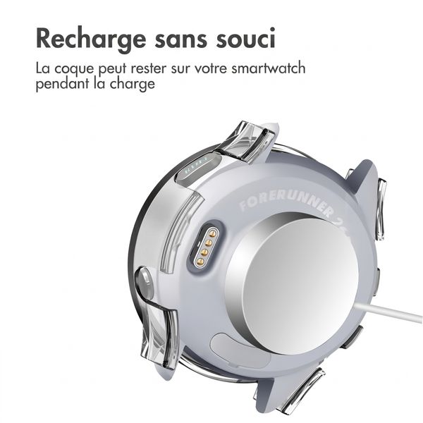 imoshion Coque rigide à couverture complète Garmin Forerunner 265S - Transparent