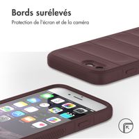 imoshion Coque arrière EasyGrip iPhone SE (2022 / 2020) / 8 / 7 - Aubergine