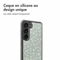 imoshion Coque Design Samsung Galaxy S23 - Smoke Green Flowers