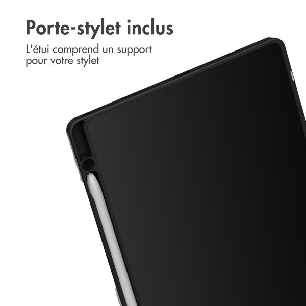 imoshion Coque tablette rigide Trifold Samsung Galaxy Tab A9 Plus - Noir