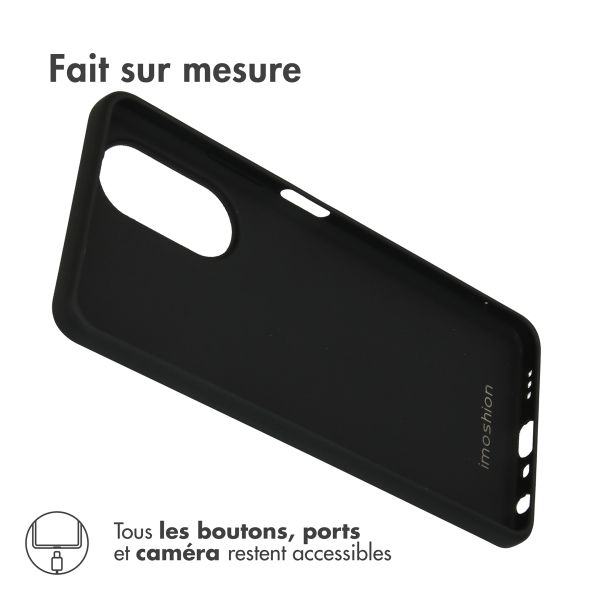 imoshion Coque Couleur Oppo A58 - Noir