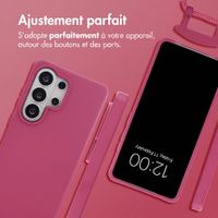 imoshion Coque arrière Color avec cordon amovible et MagSafe Samsung Galaxy S26 Ultra - Raspberry