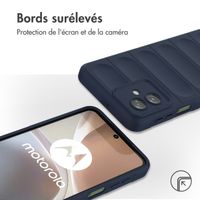 imoshion Coque arrière EasyGrip Motorola Moto G54 - Bleu foncé