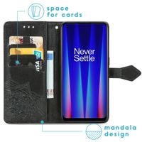 imoshion Etui de téléphone portefeuille Mandala OnePlus Nord CE 2 5G - Noir