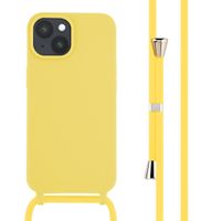 imoshion ﻿Coque en silicone avec cordon iPhone 15 - Jaune