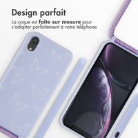 imoshion Coque design en silicone avec cordon iPhone Xr - Butterfly