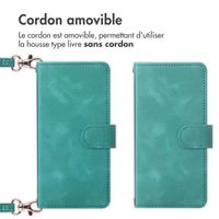 imoshion Etui de téléphone portefeuille avec cordon Samsung Galaxy A54 (5G) - Turquoise