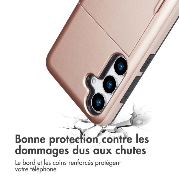 imoshion Coque arrière avec porte-cartes Samsung Galaxy S25 Plus - Rose Doré