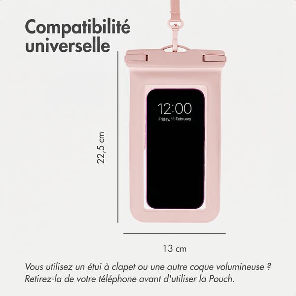 imoshion Floating Waterproof Pouch - Coque de téléphone universelle étanche - Rose