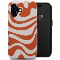 Selencia Coque arrière Vivid Tough avec MagSafe iPhone 16 - Dream Swirl Orange