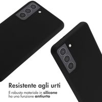 imoshion Coque en silicone avec cordon Samsung Galaxy S21 - Noir