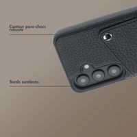Selencia Coque Riva avec porte-cartes Samsung Galaxy S25 / S24 - Noir