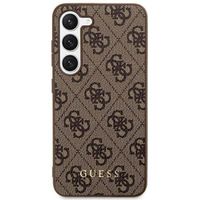 Guess ﻿Coque arrière 4G Classic Logo Samsung Galaxy S24 Plus - Brun