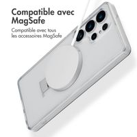 Accezz Coque Ring Stand avec MagSafe Samsung Galaxy S25 Ultra - Transparent