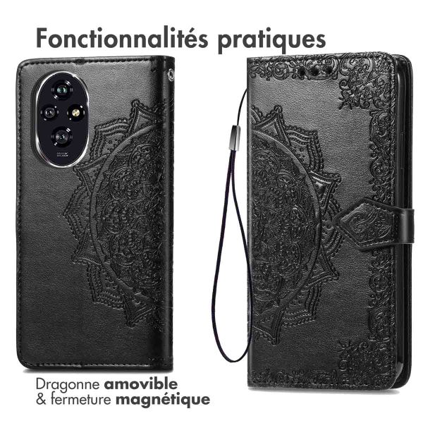 imoshion Etui de téléphone portefeuille Honor 200 - Noir