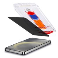 Accezz Protection d’écran en verre trempé avec filtre de confidentialité + Applicateur Samsung Galaxy S24 / S25