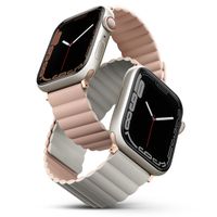 Uniq Bracelet double face Revix Apple Watch Series 1 á 10 / SE / Ultra (2) (44/45/46/49 mm) - Rose/Beige