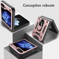 imoshion Coque arrière Rugged avec anneau Samsung Galaxy Z Flip 5 - Rose Doré