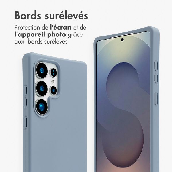 imoshion Coque arrière Color avec cordon amovible et MagSafe Samsung Galaxy S25 Ultra - Ash Blue