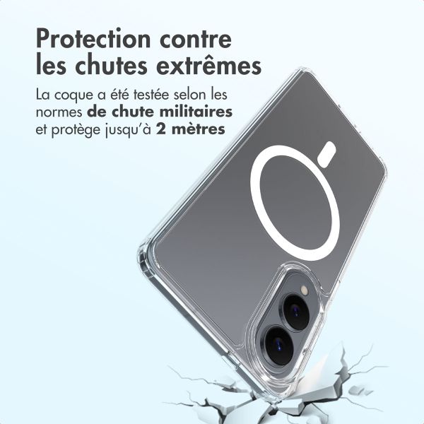 Accezz Coque arrière Xtreme Impact avec MagSafe Samsung Galaxy S25 Edge - Transparent