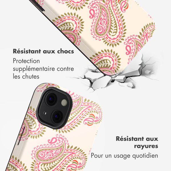 Selencia Coque arrière Vivid Apple iPhone 13 - Paisley Blush