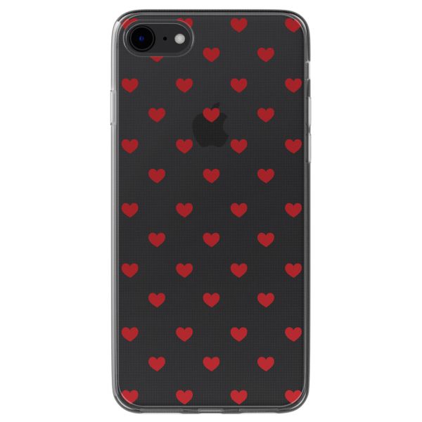 imoshion Coque Design iPhone SE (2022 / 2020) / 8 / 7 - Red Hearts