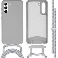 imoshion Coque de couleur avec cordon amovible Samsung Galaxy S21 FE - Gris