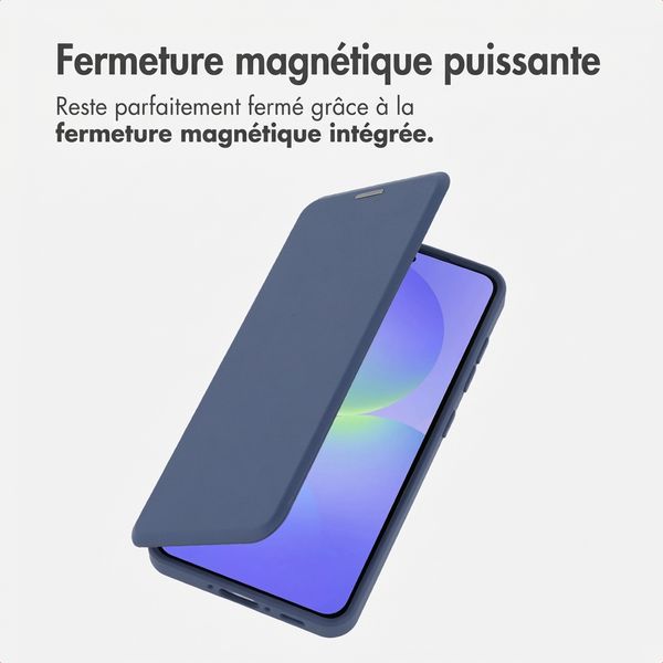 imoshion Bookcase transparente avec MagSafe Samsung Galaxy A37 (5G) - Bleu