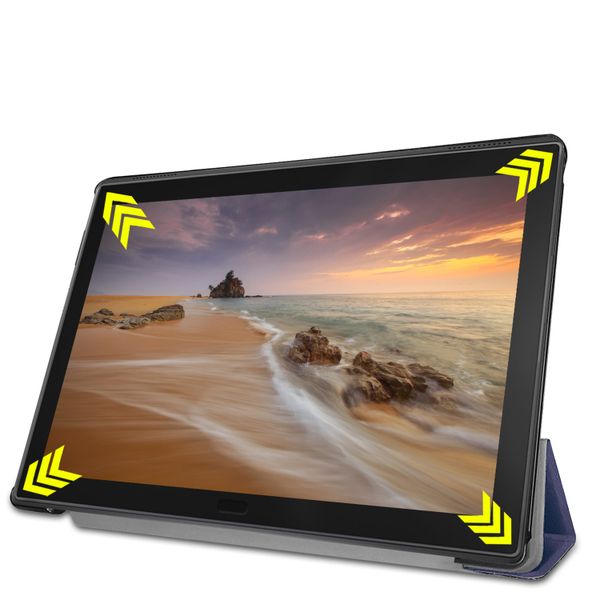 imoshion Coque tablette Trifold Lenovo Tab E10 - Bleu foncé